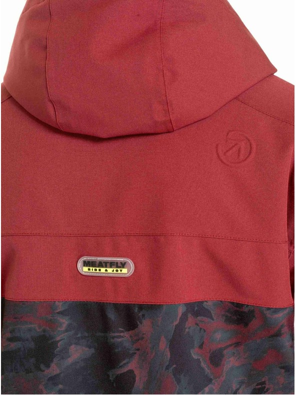 Meatfly Meatfly muška SNB & SKI jakna Zenith Wine Mossy