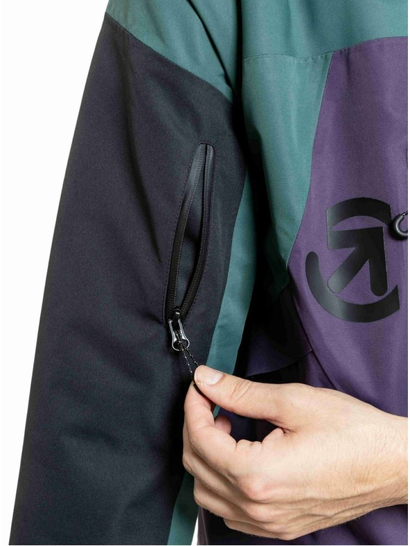 Meatfly Meatfly muška SNB & SKI jakna Shader Botanical Purple