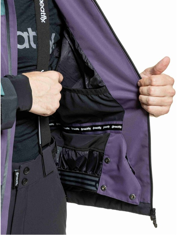 Meatfly Meatfly muška SNB & SKI jakna Shader Botanical Purple
