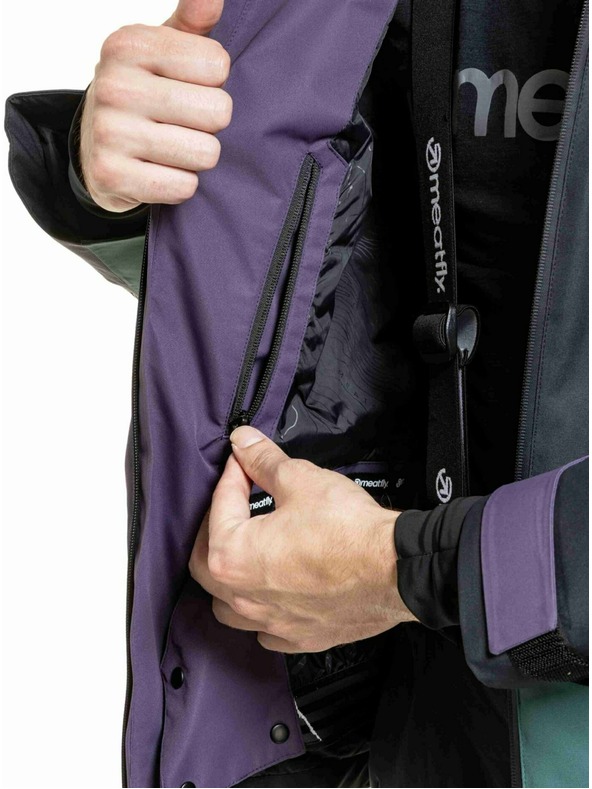 Meatfly Meatfly muška SNB & SKI jakna Shader Botanical Purple