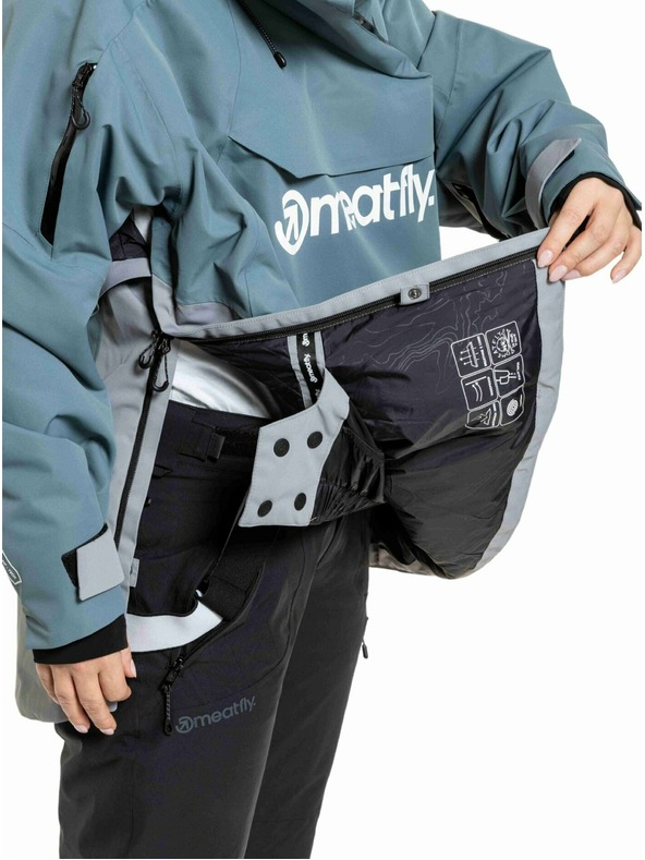 Meatfly Meatfly unisex SNB & SKI jakna Maddie Blue Sea / Silver