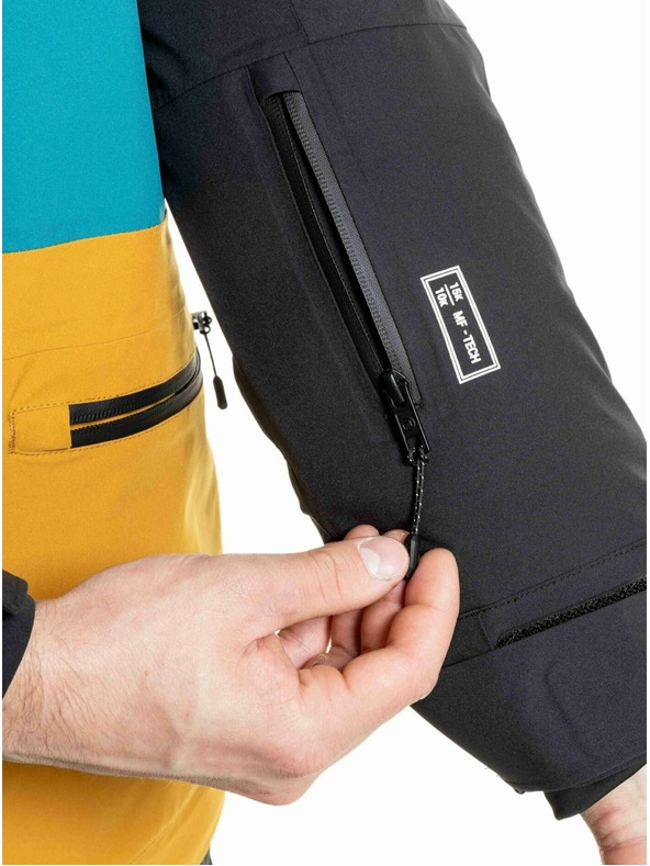 Meatfly Meatfly muška SNB & SKI jakna Manifold Black / Chai Tea