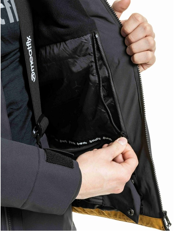 Meatfly Meatfly muška SNB & SKI jakna Manifold Black / Chai Tea