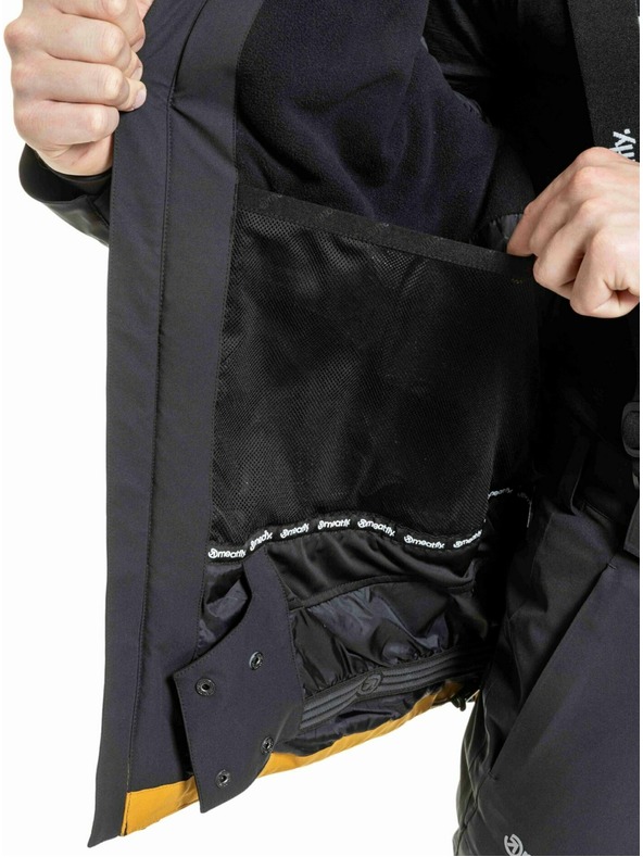 Meatfly Meatfly muška SNB & SKI jakna Manifold Black / Chai Tea