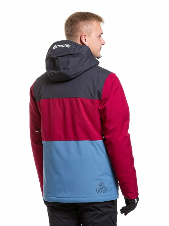 Meatfly Meatfly muška SNB & SKI jakna Manifold Beet Red/Slate Blue