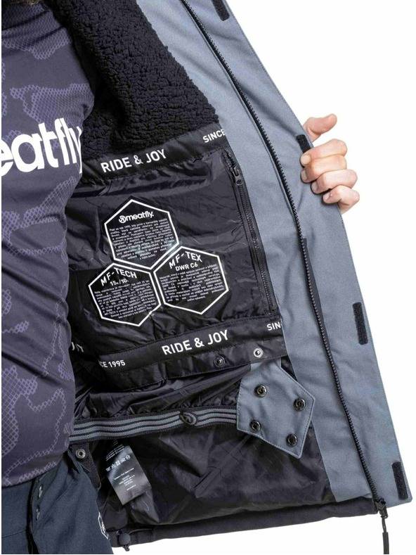 Meatfly Meatfly muška SNB & SKI jakna Vertigo Dark Grey / Black