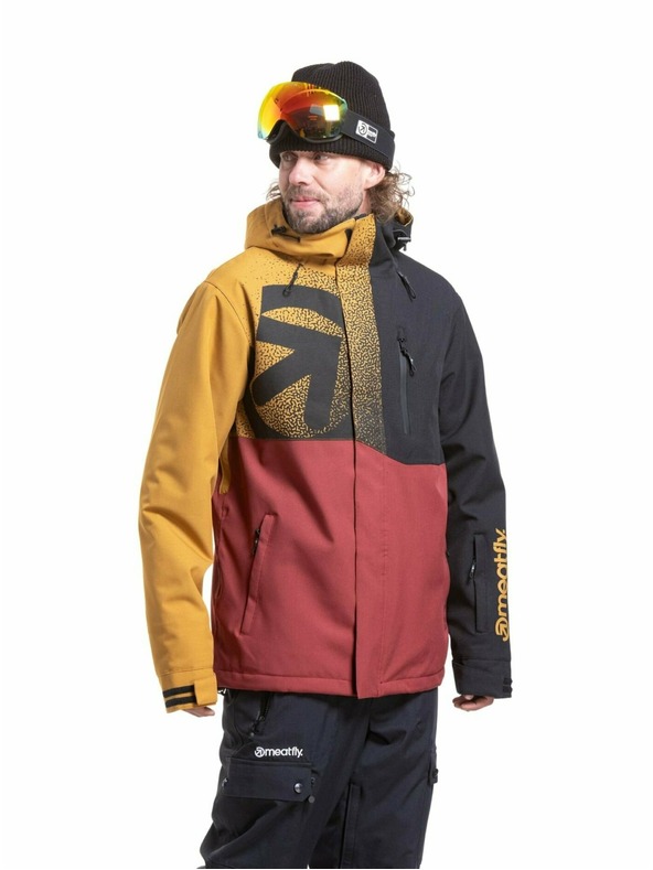Meatfly Meatfly muška SNB & SKI jakna Shader Wood / Merlot