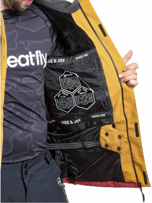 Meatfly Meatfly muška SNB & SKI jakna Shader Wood / Merlot