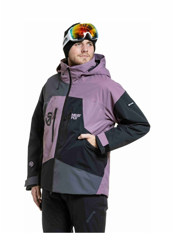 Meatfly Meatfly muška SNB & SKI jakna Shader Gray Dark / Orchid