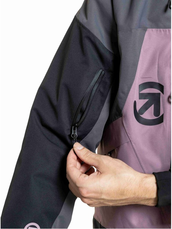 Meatfly Meatfly muška SNB & SKI jakna Shader Gray Dark / Orchid