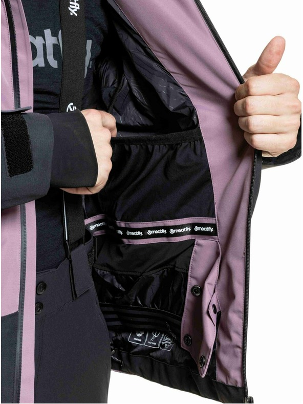 Meatfly Meatfly muška SNB & SKI jakna Shader Gray Dark / Orchid