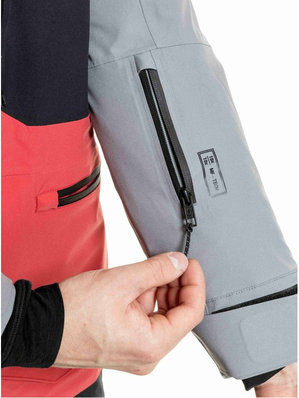 Meatfly Meatfly muška SNB & SKI jakna Manifold Silver / Red