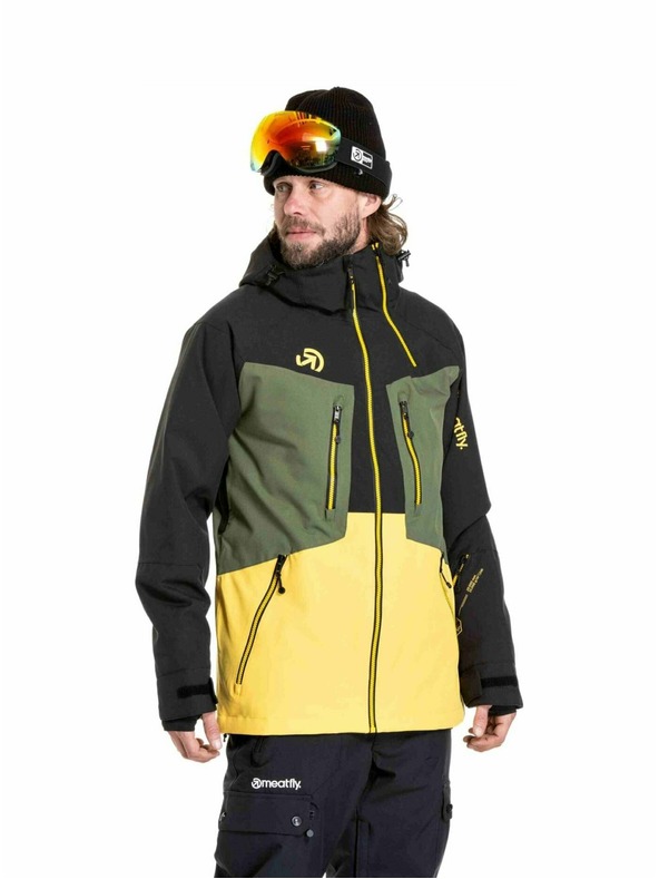 Meatfly Meatfly muška SNB & SKI jakna Cronos Black / Solar Power