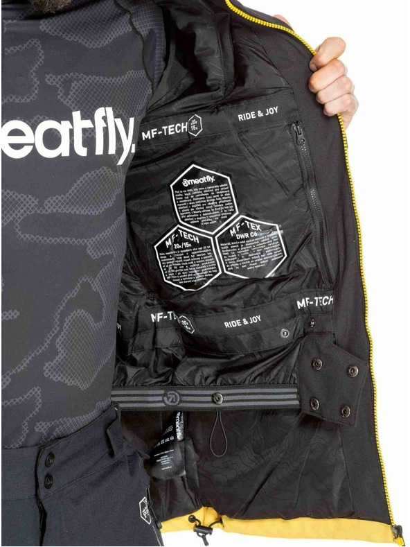 Meatfly Meatfly muška SNB & SKI jakna Cronos Black / Solar Power