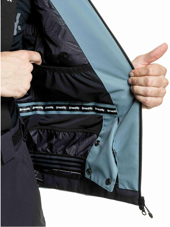 Meatfly Meatfly muška SNB & SKI jakna Shader Blue Sea / Silver