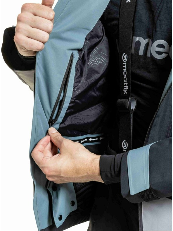 Meatfly Meatfly muška SNB & SKI jakna Shader Blue Sea / Silver