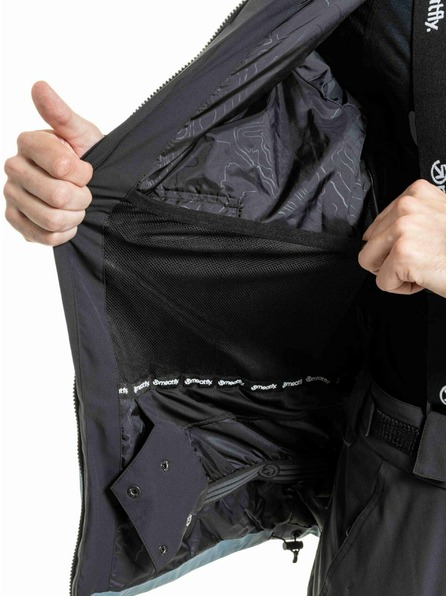 Meatfly Meatfly muška SNB & SKI jakna Cronos Black / Blue Sea