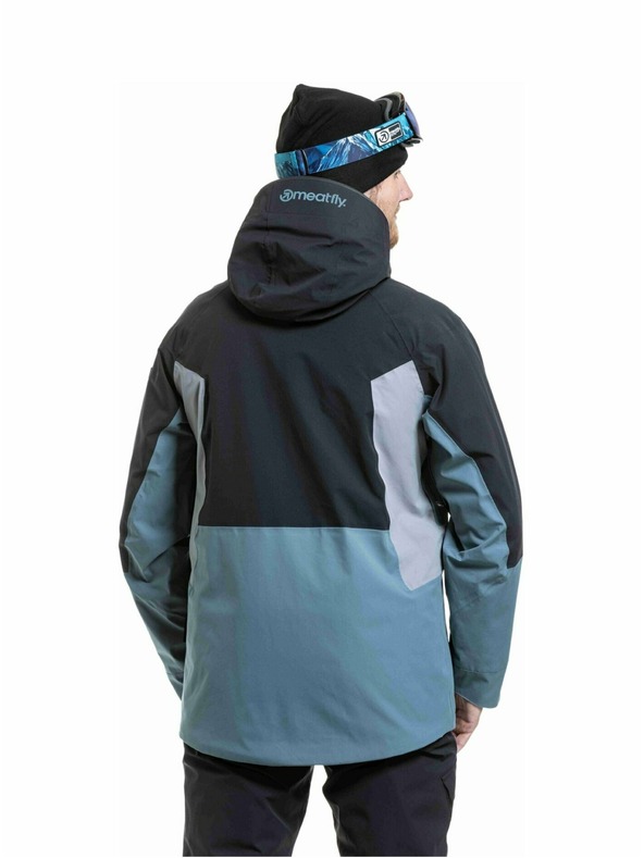Meatfly Meatfly muška SNB & SKI jakna Cronos Black / Blue Sea