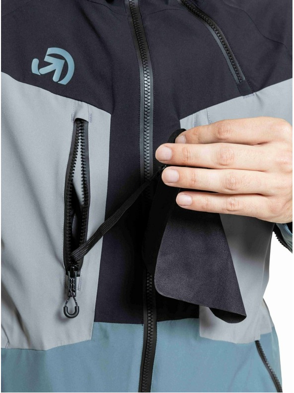 Meatfly Meatfly muška SNB & SKI jakna Cronos Black / Blue Sea