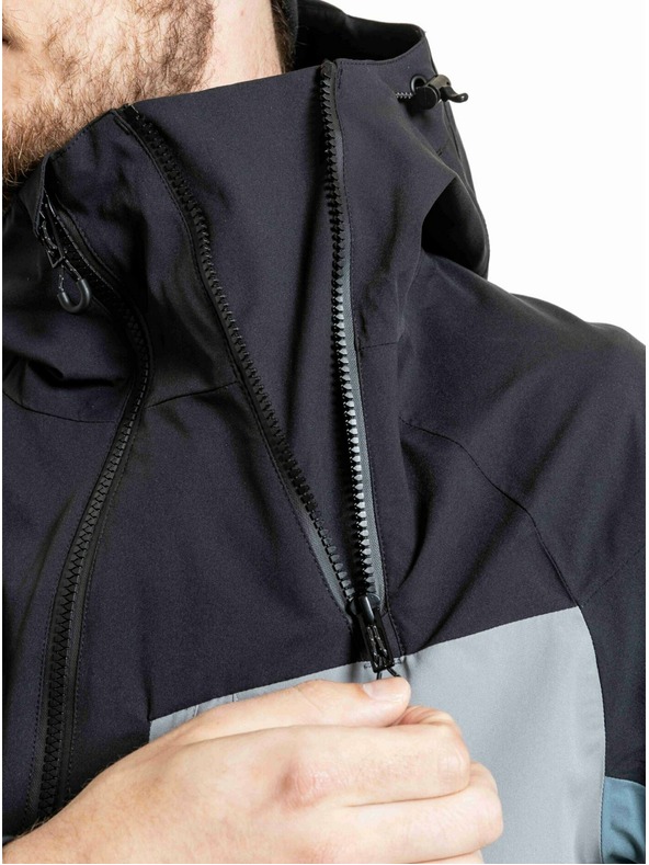 Meatfly Meatfly muška SNB & SKI jakna Cronos Black / Blue Sea