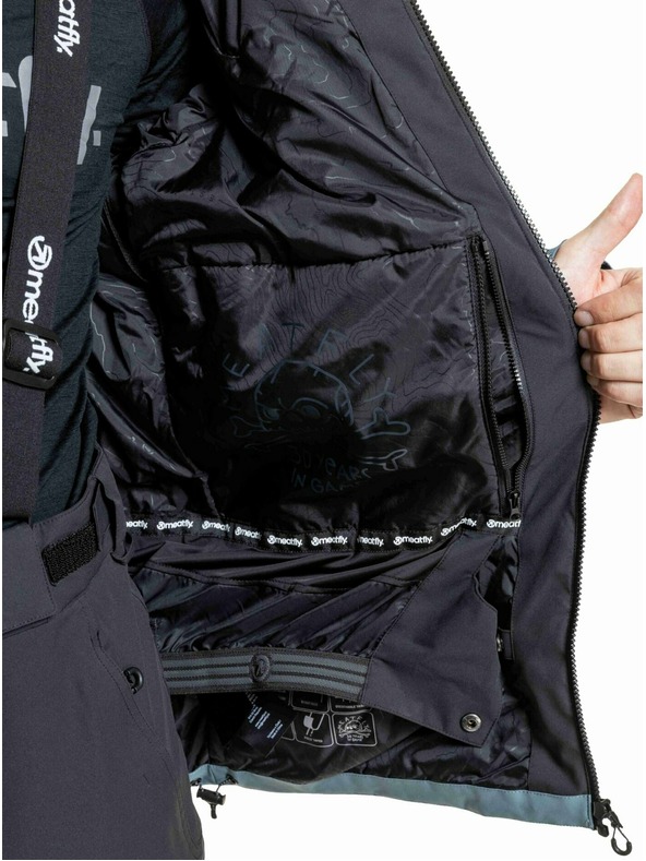 Meatfly Meatfly muška SNB & SKI jakna Cronos Black / Blue Sea