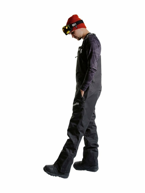 Meatfly Meatfly unisex SNB & SKI hlače s trakama Kenny Black