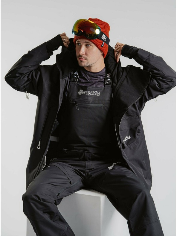 Meatfly Meatfly unisex SNB & SKI hlače s trakama Kenny Black