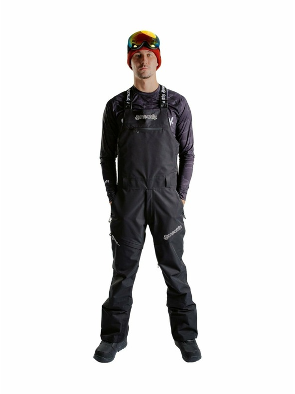 Meatfly Meatfly unisex SNB & SKI hlače s trakama Kenny Black