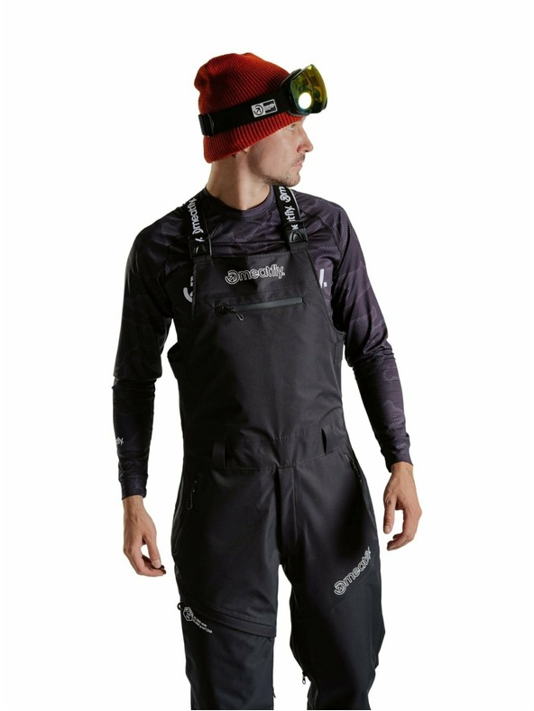 Meatfly Meatfly unisex SNB & SKI hlače s trakama Kenny Black