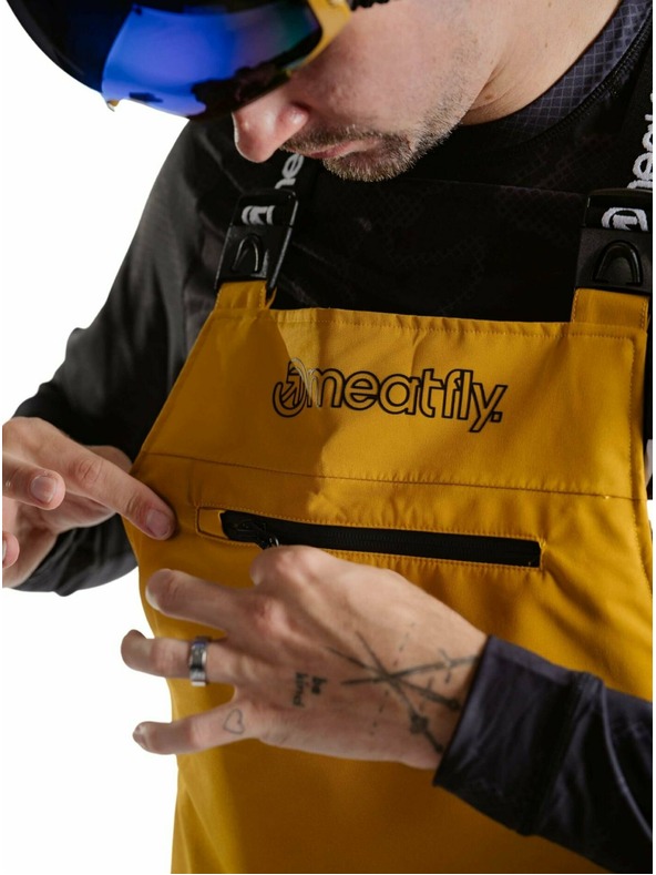 Meatfly Meatfly unisex SNB & SKI hlače s trakama Kenny Chai Tea Latte