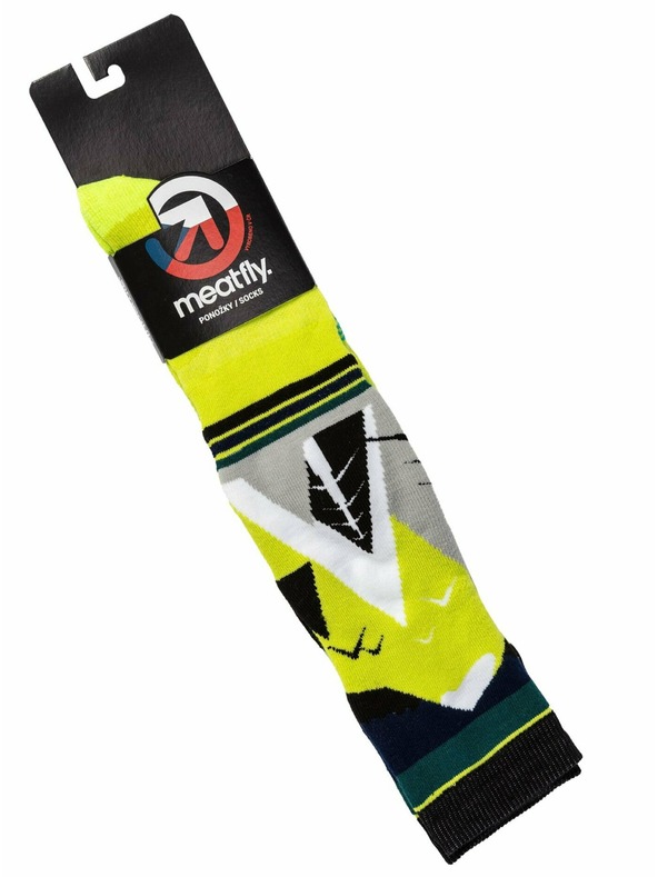 Meatfly Meatfly sNB & SKI čarape Leeway Green Mountains