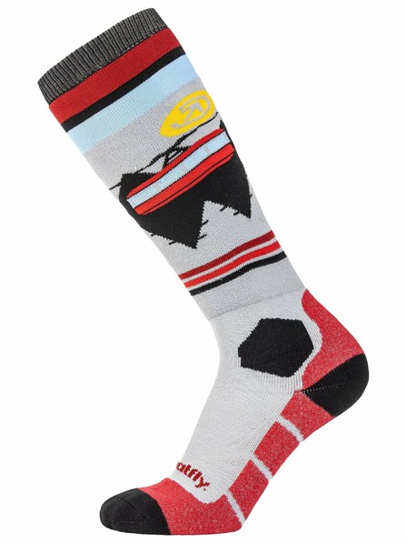 Meatfly Meatfly sNB & SKI čarape Leeway Dark Red