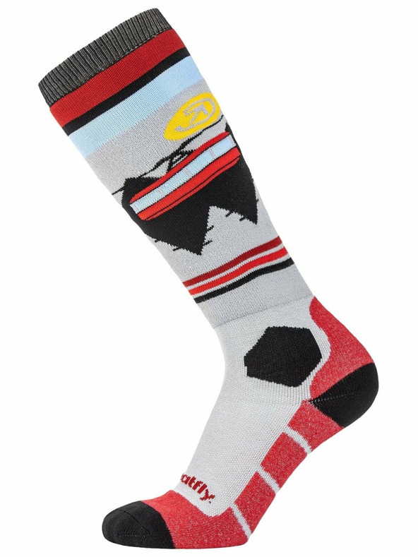 Meatfly Meatfly sNB & SKI čarape Leeway Dark Red