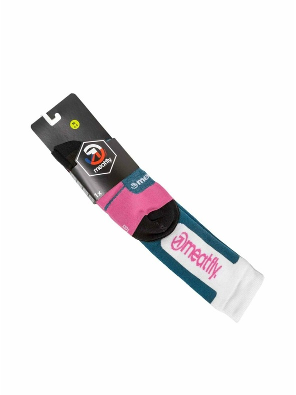 Meatfly Meatfly sNB & SKI čarape Leeway Pink / Blue