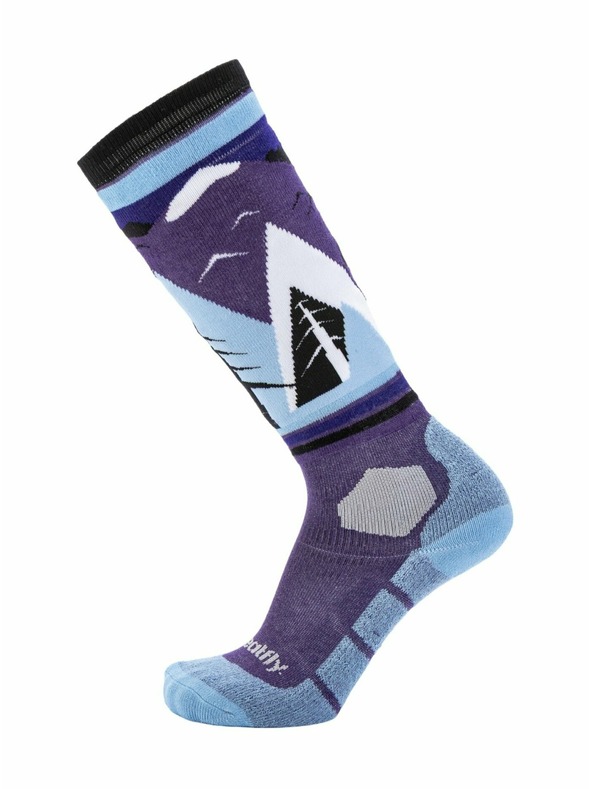 Meatfly Meatfly sNB & SKI čarape Leeway Purple Mountains