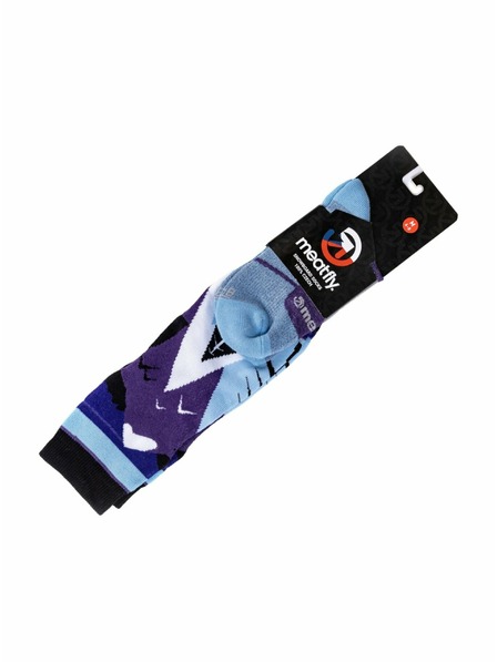 Meatfly Meatfly sNB & SKI čarape Leeway Purple Mountains