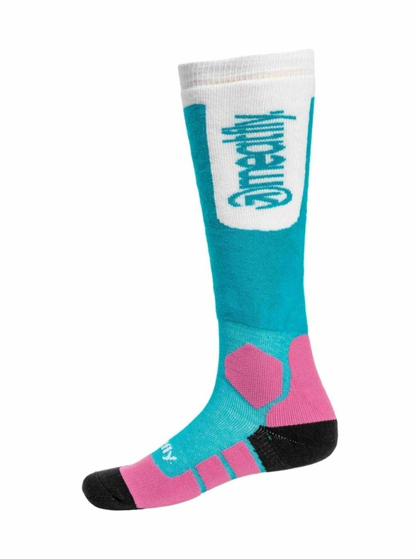 Meatfly Meatfly sNB & SKI čarape Leeway Turquoise