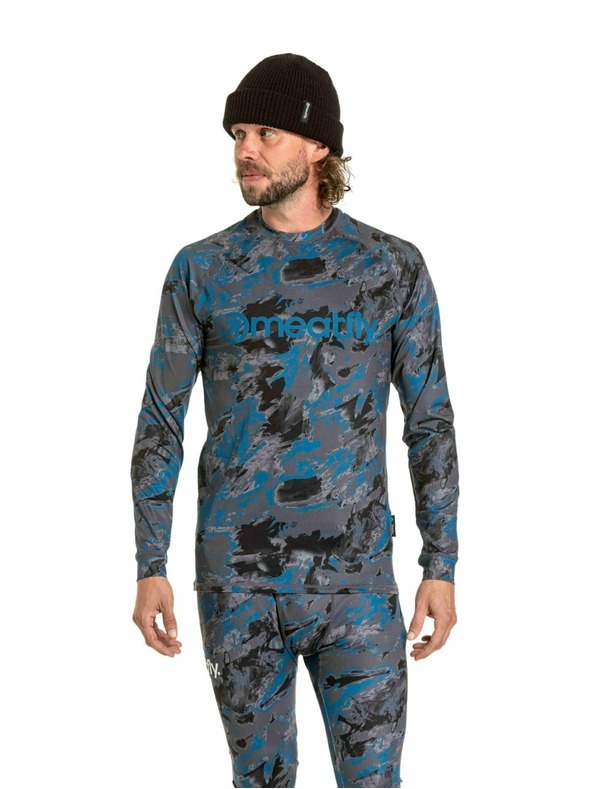 Meatfly Meatfly muška termalna majica Avery Mossy Petrol