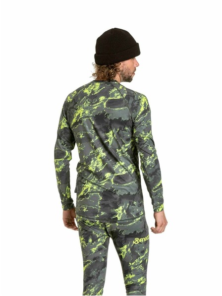 Meatfly Meatfly muška termalna majica Avery Lime Mossy