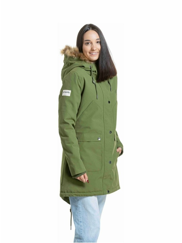 Meatfly Meatfly ženska parka Amber Olive Branch