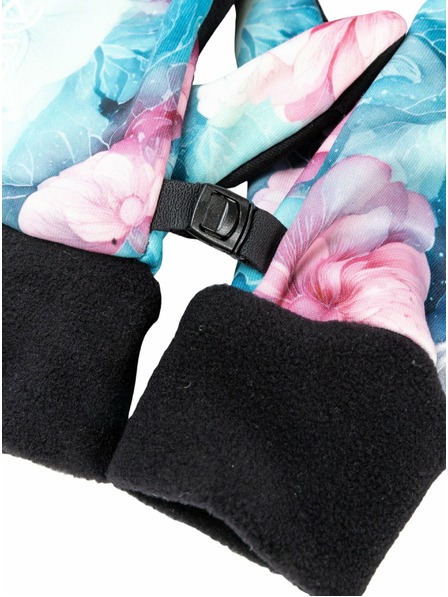 Meatfly Meatfly zenske rukavice Ladies Powerstretch Pink Flowers