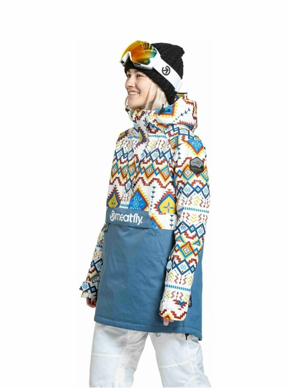 Meatfly Meatfly ženska SNB & SKI jakna Aiko White Jones / Slate Blue