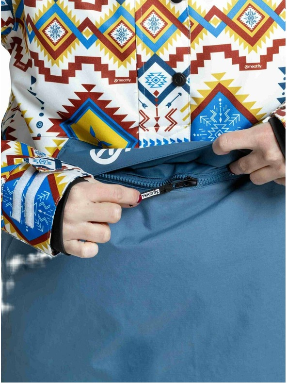 Meatfly Meatfly ženska SNB & SKI jakna Aiko White Jones / Slate Blue