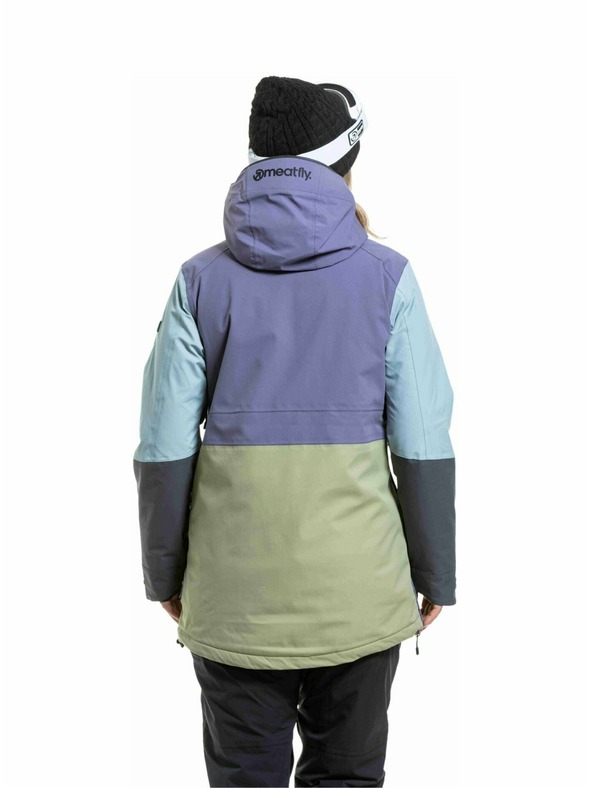 Meatfly Meatfly ženska SNB & SKI jakna Aiko Olive Light / Purple Light