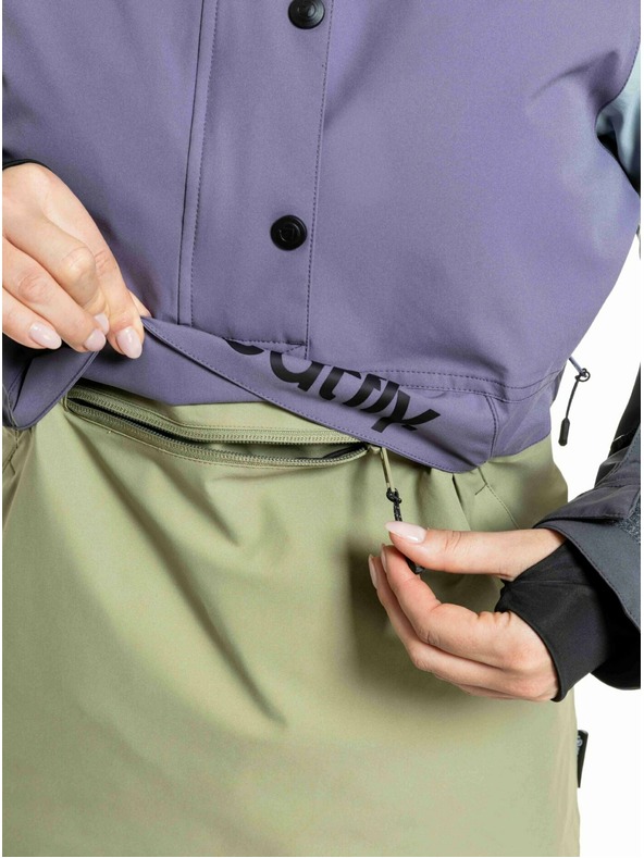 Meatfly Meatfly ženska SNB & SKI jakna Aiko Olive Light / Purple Light