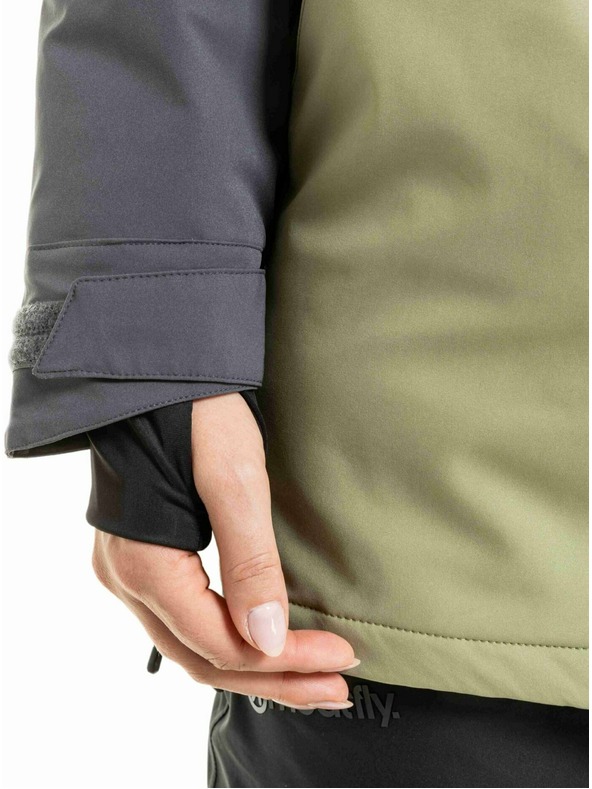 Meatfly Meatfly ženska SNB & SKI jakna Aiko Olive Light / Purple Light