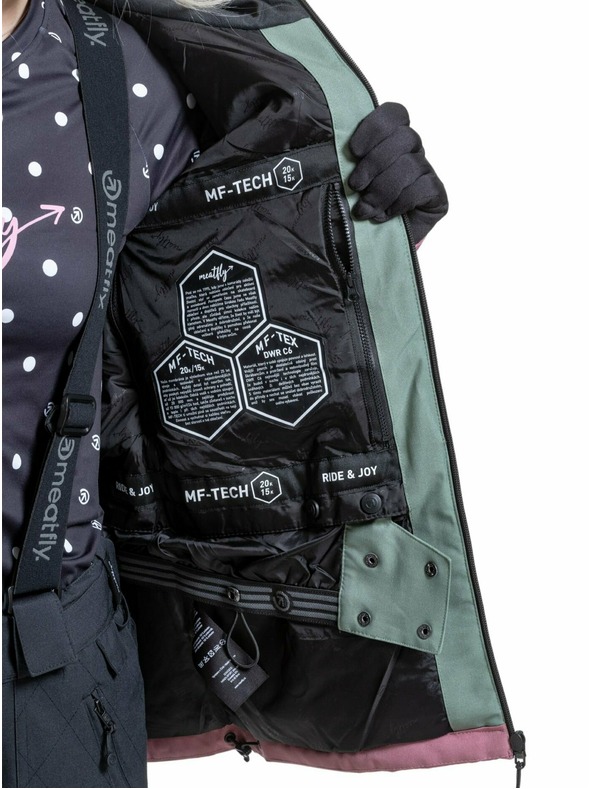Meatfly Meatfly ženska SNB & SKI jakna Gaia Sea Spray