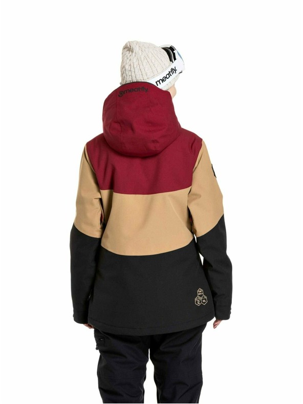 Meatfly Meatfly ženska SNB & SKI jakna Kirsten Beet Red / Black