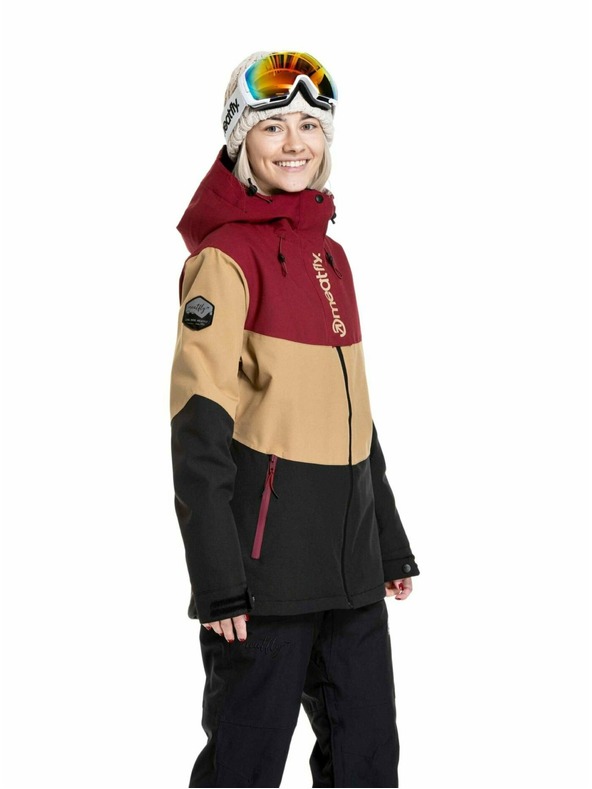 Meatfly Meatfly ženska SNB & SKI jakna Kirsten Beet Red / Black