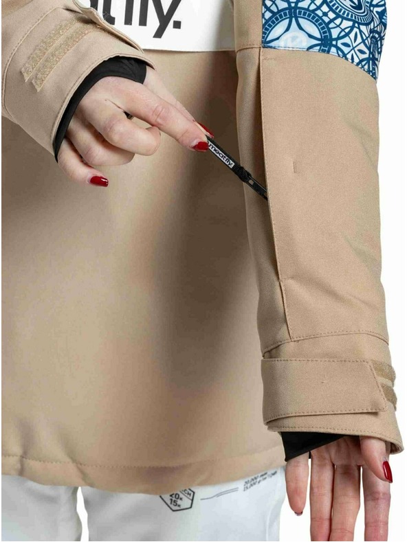 Meatfly Meatfly ženska SNB & SKI jakna Aiko Mosaic / Latte